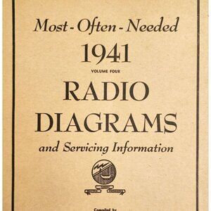 1941 Radio Diagrams Most Often Needed PB Manual Servicing Information Vol 4 DWR5